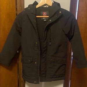 Swiss Tech Black Kids Puffer Jacket